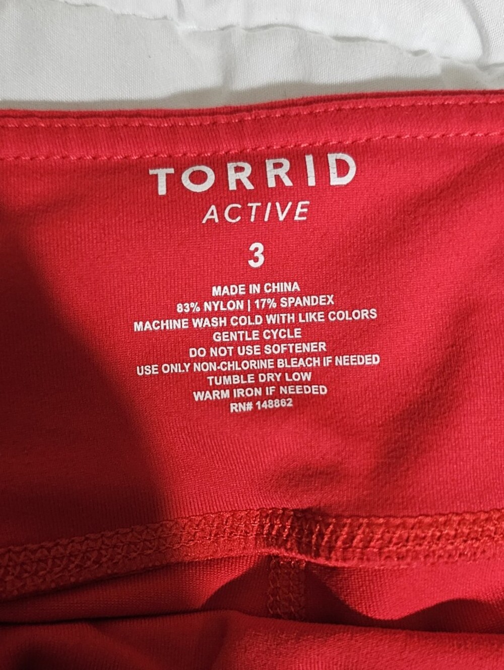 Torrid Cherry Red Athletic Shorts W/ Pockets - Picture 2 of 4